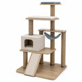Árbol para Gato de Madera y Poliéster con Rascador 60x40x120 cm