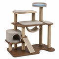 Árbol para Gatos de Madera y Sisal Altura 135cm