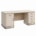 Escritorio de MDF y Metal Color Beige 140x60x75 cm