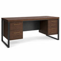 Escritorio de Madera y Metal con 6 Cajones 150x60x75 cm
