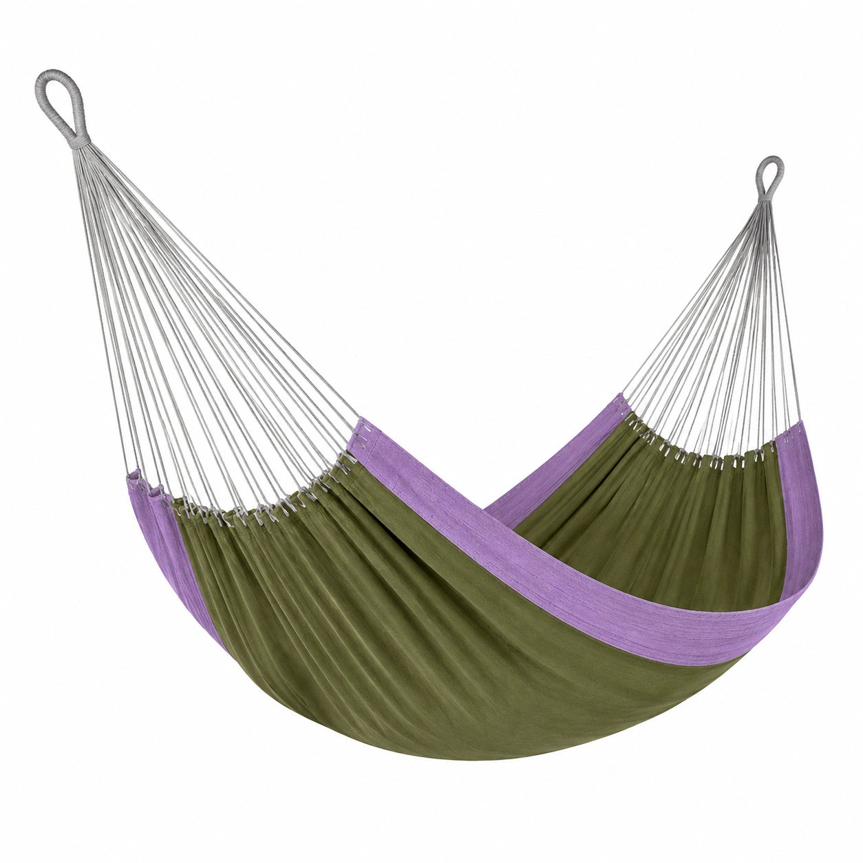Hamaca de Algodón Verde y Morado