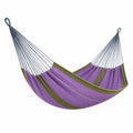 Hamaca de Algodón Morado y Verde 200x150 cm