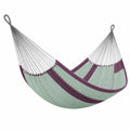 Hamaca de Algodón y Poliéster Verde/Morado 200 cm