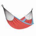 Hamaca de poliéster rojo y azul 200 cm