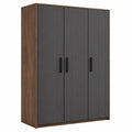 Armario de Madera y MDF con Puertas Gris 180x90x50 cm